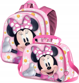 DETSKÝ BATOH MINNIE MOUSE 3D PREMIUM DISNEY + KABELKA MINNIE MOUSE 3D PREMIUM DISNEY TAŠKA